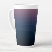 Tasse Latte Formations 14b - Art Abstrait violet (Angle gauche)
