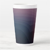 Tasse Latte Formations 14b - Art Abstrait violet (Devant)