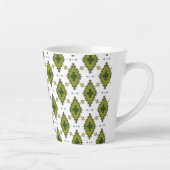 Tasse Latte Forme de diamant transparent vert (Droite)