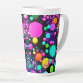 Tasse Latte Formes Abstraites brillantes (Angle droit)