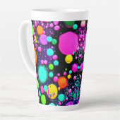 Tasse Latte Formes Abstraites brillantes (Angle gauche)