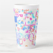 Tasse Latte Formes géométriques Abstraites (Devant)