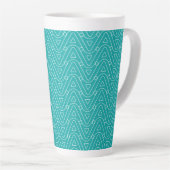 Tasse Latte Formes géométriques blanches (Angle droit)