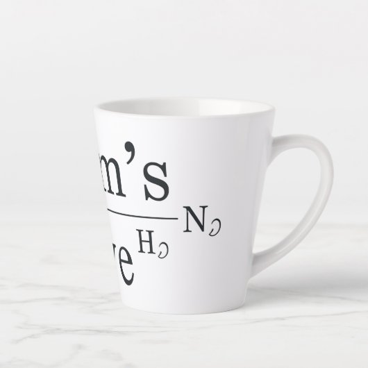 Tasse Latte Formule Amour de Maman (Droite)