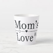 Tasse Latte Formule Amour de Maman (Devant)