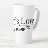 Tasse Latte Formule Amour de Maman 02 (Angle droit)
