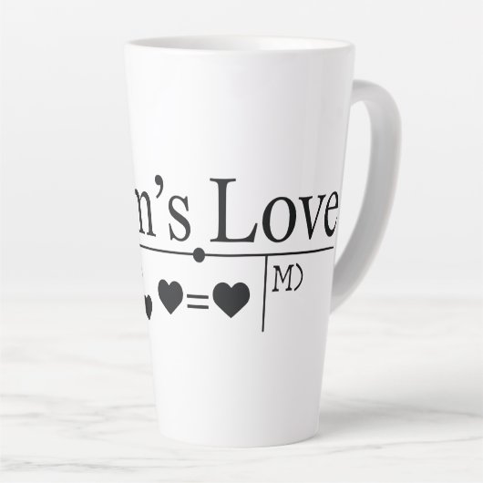 Tasse Latte Formule Amour de Maman 02 (Angle droit)