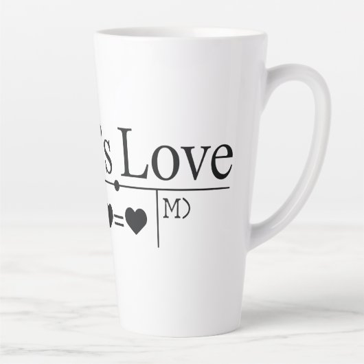 Tasse Latte Formule Amour de Maman 02 (Droite)
