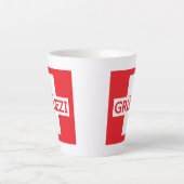 Tasse Latte Fosse commune de Gruezi (Devant)