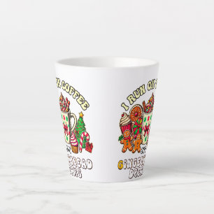 Tasse Latte Foudre de latte de Noël à café et pain d'épice