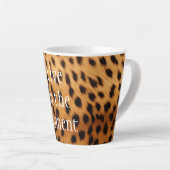 Tasse Latte Fourrure animale Cheetah (Angle droit)
