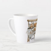 Tasse Latte Fox in Chair Christmas (Angle gauche)