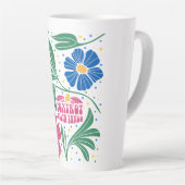 Tasse Latte Foxtrot Delta Tango Flower Boho (Angle droit)