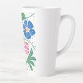 Tasse Latte Foxtrot Delta Tango Flower Boho (Droite)