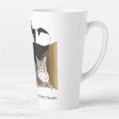 Tasse Latte Foyers à chats multiples Vert Drôle (Droite)