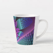 Tasse Latte Fractal Imaginaire coloré à motif inhabituel (Droite)