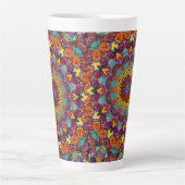 Tasse Latte Fractal Kaleidoscope Mandala Pattern-64351 (Devant)