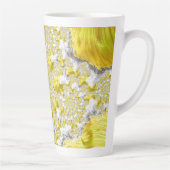 Tasse Latte Fractale dorée abstraite (Droite)