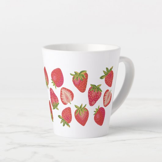 Tasse Latte Fraise (Angle droit)
