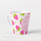 Tasse Latte Fraise rose (Angle gauche)