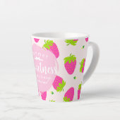 Tasse Latte Fraise rose (Angle droit)