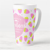 Tasse Latte Fraise rose (Angle droit)