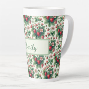 Tasse Latte Fraise sucrée personnalisée