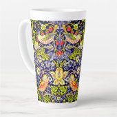 Tasse Latte Fraise Thief Oiseaux William Morris (Angle gauche)