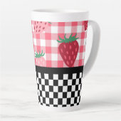 Tasse Latte Fraises Whimsical et tableau de bord (Angle droit)