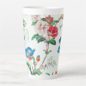 Tasse Latte France 1830 Floral Antique Wallpaper (Devant)
