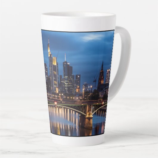 Tasse Latte Francfort-sur-le-Main (Angle droit)