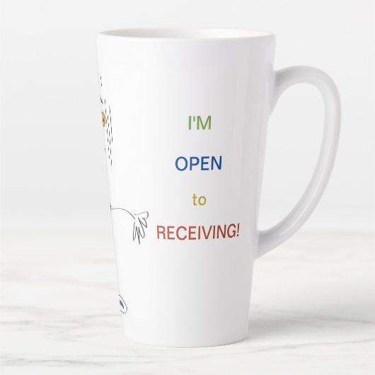 Tasse Latte 'Frannie' - Ouvert à la réception de latte (Droite)