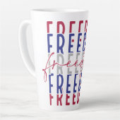 Tasse Latte Freedom Kamala Harris (Angle gauche)