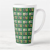Tasse Latte French Bulldogs Green (Droite)