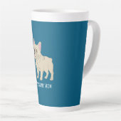 Tasse Latte Frenchie Mom (Angle droit)