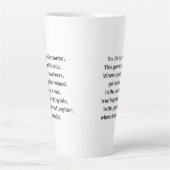 Tasse Latte Frisson du golfeur (Devant)