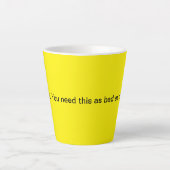 Tasse Latte Fromage (Devant)