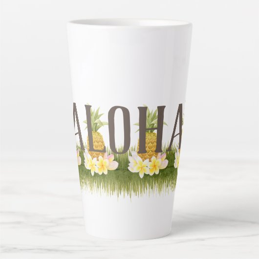 Tasse Latte Frontière Aloha Pineapple (Devant)