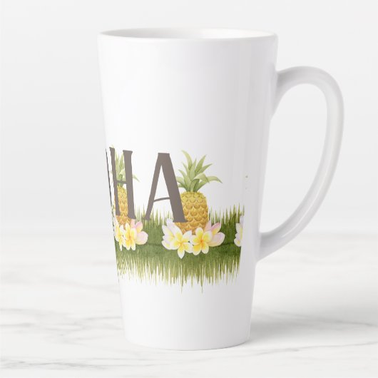 Tasse Latte Frontière Aloha Pineapple (Droite)
