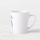 Tasse Latte Fruit aux fraises mûre Nom personnalisé (Droite)