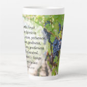 Tasse Latte Fruits de l'esprit Galatiens 5:22-23 (Devant)