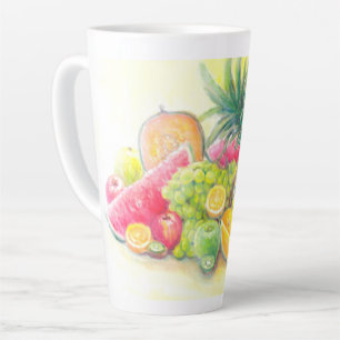 Tasse Latte Fruits heureux