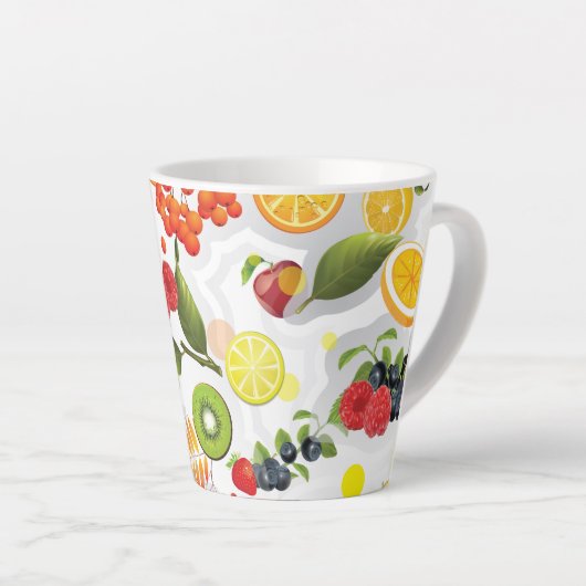 Tasse Latte Fruits Mixtes 5 (Angle droit)