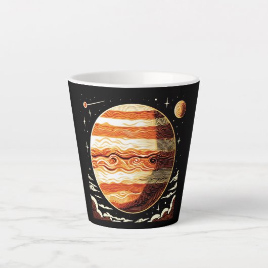 Tasse Latte FSF Jupiter Woodcut 3 (Devant)