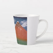 Tasse Latte Fuji rouge, Aka Fujiyama Volcan Katsushika Hokusai (Droite)