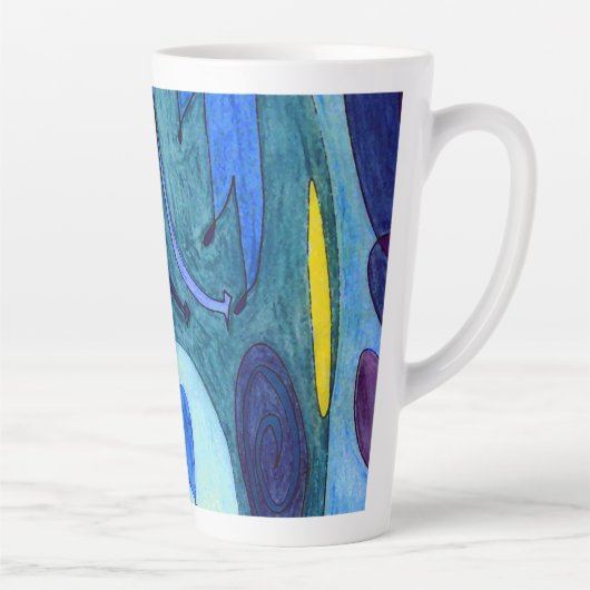 Tasse Latte Fumes bleues (Droite)