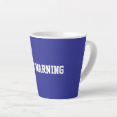 Tasse Latte Fun Blue Sarcastic Teacher  (Angle droit)