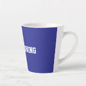 Tasse Latte Fun Blue Sarcastic Teacher  (Droite)