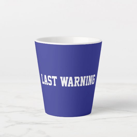 Tasse Latte Fun Blue Sarcastic Teacher  (Devant)