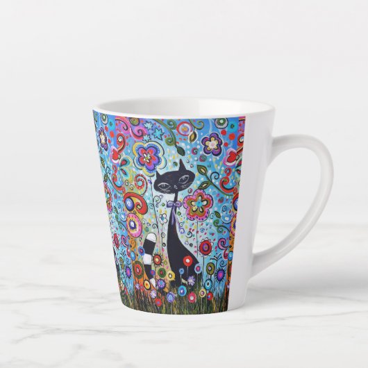 Tasse Latte Fun Cat Espresso Java Mocha Cute Café Café (Droite)